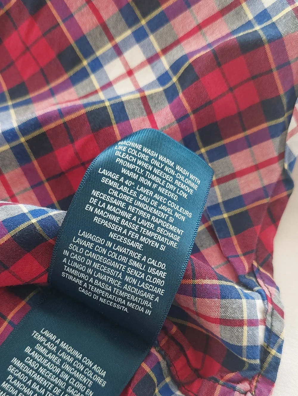 Ralph Lauren Boys  Red Plaid Button-Down Shirt.size 8